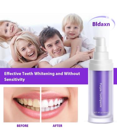 Sensitive Teeth Whitening Toothpaste | Purple Toothpaste for Stain Removal & Whitening Booster - Buy Online on GoSupps.com