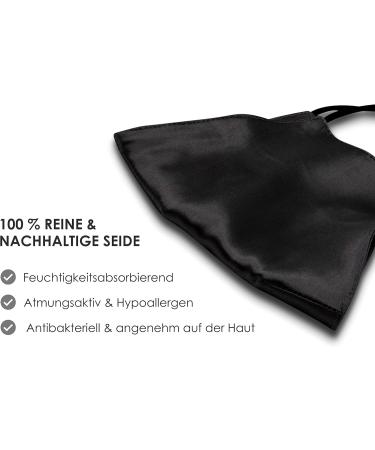 Silkist Unisex Silk Mouth Protection Mask | 100% Silk 3-Layer Adjustable Reusable Breathable Skin-Friendly - Cooling Anthracite - Buy Online on GoSupps.com