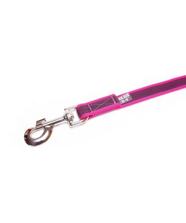 IDC Color & Gray Rubberized Leash - 20mm x 2m with Loop & D-Ring - Pink-Gray for International Shipping - Buy Online on GoSupps.com