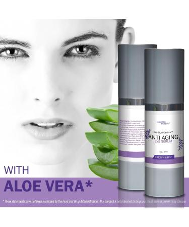 Pro Nuu Derma Serum - 2 Month Anti-Aging Supply | Best Eye Serum for Dark Circles & Wrinkles | Vitamin C & Skin Stem Cell Formula - Buy Online on GoSupps.com