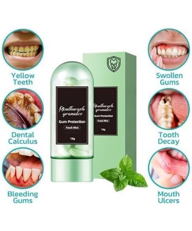 Convenient Gum Protection Pellets & Travel Fresh Breath Tablets | Moulhwash Granules & Toothpaste Powder for Oral Care - Buy Online on GoSupps.com