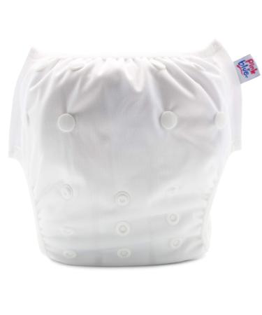 Pink & Blue swimming diaper swimming trousers Baby and reusable swimming trunks for boys and girls (7-20.5 kg) environmentally friendly gently for the fur (white large) white l (1 Pack)