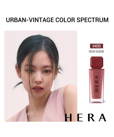 HERA Matte Lip Tint Endorsed by Jennie Kim | Moisturizing Lipstick for Smooth & Full Lips | 5g (0.17 Ounce) by Amorepacific | 499 ROSY SUEDE - Buy Online on GoSupps.com