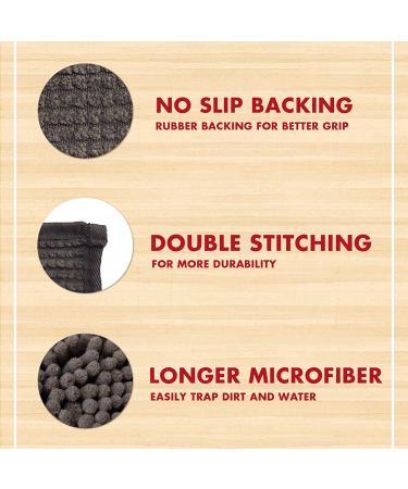 Doggy Place Microfiber Door Mat - Soft & Plush Pet Mat - Absorbent & Non-Slip - Medium 31x20 Ash - Buy Online on GoSupps.com