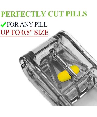 LINGERZ Min Pill Cutter - Best Pill Splitter for Small Pills | Stainless Blade Travel Sized - Perfect for Precise Tablet Cuts (1pcs/50 - Buy Online on GoSupps.com