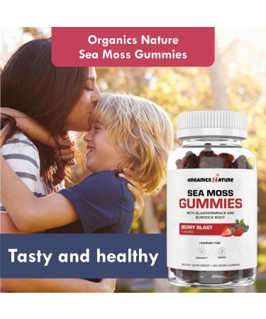 ORGANICS NATURE Black Seed Oil Capsules (2 Bottles) & Sea Moss Gummies (2 Bottles) | Vegan Softgels for Hair Skin Heart Joint Support Lung Detox Energy Mucus Clear Thyroid Digestion Omega 3s - Buy Online on GoSupps.com