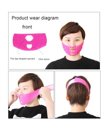 V Shaped Slimming Face Mask - Silicone Facial Lifting Strap for Double Chin Reduction | Contouring & Firming Bandage for Women - Buy Online on GoSupps.com