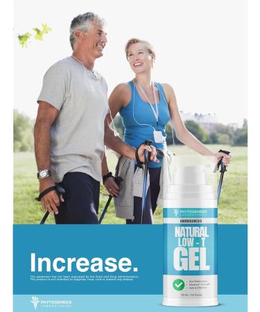 Natural Low-T Support Gel - T Booster for Men - Muscle Recovery, Energy Booster, Healthy Aging 4 Fl Oz (Pack of 1) - Buy Online on GoSupps.com