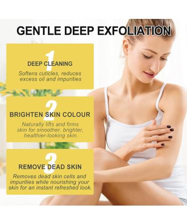 Peach Mud Rub Gel Exfoliating Body Scrub Cream for Smooth Skin - Buy Online on GoSupps.com