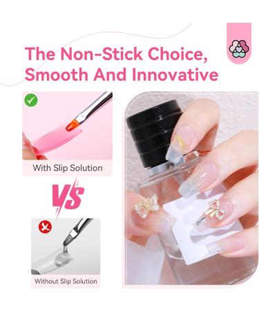 Saviland 180ML Slip Solution Kit for Poly Gel Nails - Nail Art Brush, Dappen Dish, Pump Dispenser, Cleaning Pad - Poly Gel Builder Nail Kit - 100PCS Nail Tip - Remove Sticky Layer - Buy Online on GoSupps.com