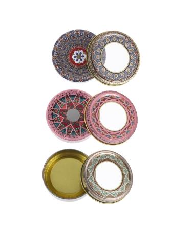 Alipis 3pcs Tin Box Metal Container with Lid Saffrons Cans Wrapping Boxes Seal Travel Metal Can