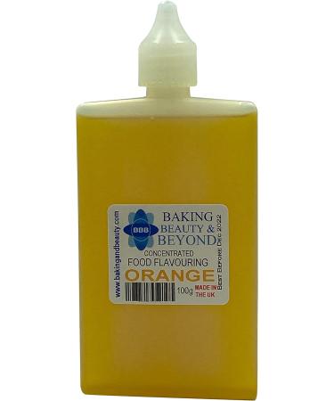Baking Beauty and Beyond Concentrated Food Flavouring Oil - Dozen of Professional Quality Food Grade Flavouring Oil for Candy Making Baking Cooking Lip Balm and Lip Gloss - Orange (100ml) - Buy Online on GoSupps.com