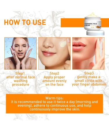  GNAUMORE Turmeric Repair Cream Turmeric Moisturizing Cream Turmeric Face Cream Turmeric Face Cream Turmeric Brightening Cream Repair and brighten skin Anti-Dryness Face Cream 50g - Buy Online on GoSupps.com