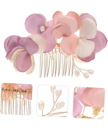 DOITOOL Bridal Headwear Bridal Flower Hair Comb Pearl Veil Flower Hair Accessories Bridal Hair Clip Wedding Tiara Crystal Hair Comb Rhinestone Hair Comb Floral Hair up Fabric Bride French - Buy Online on GoSupps.com