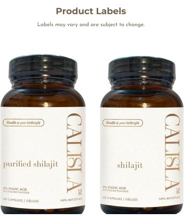 Calisla Shilajit Capsules 2-month Supply (500mg of Purified Shilajit) - Fulvic Acid - Buy Online on GoSupps.com
