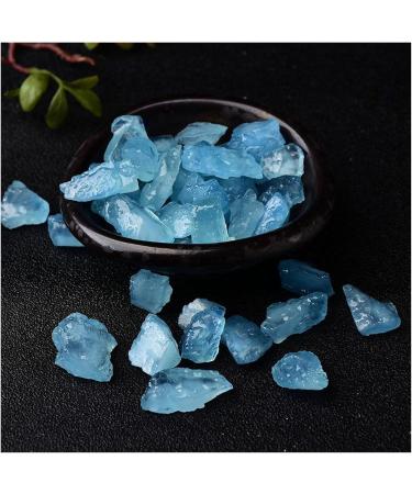 Natural Aquamarines Chip Stone Bulk Blue Tumbled Reiki Quartz Crystal Gravel DIY Home Decor ZJGIDTEM (Size : 200g) - Buy Online on GoSupps.com