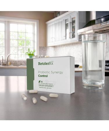 Probiotic Synergy Control by Dr. Retzler Rx - Probiotic Supplement to Support Gut Barrier Function - Bifidobacterium animalis subsp lactis B420 HOWARU Gluten Free Dairy Free and Soy Free - Buy Online on GoSupps.com