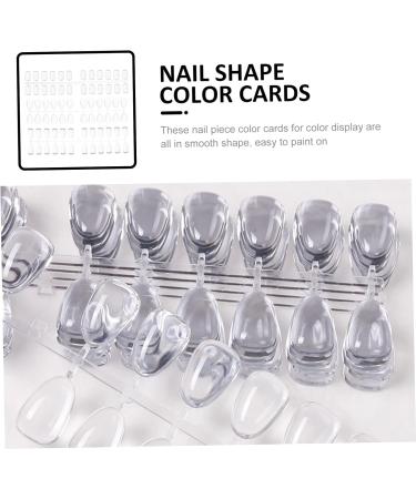 Healeved 3 Sets Nail Color Card Nail Polish Color Card Nail Polish Sample Nail Accessories Nail Gel Polish Gel for Nails Gel De Cejas Transparente Color Show Plate Female Manicure Tool 2.1x1x1cm Transparent - Buy Online on GoSupps.com
