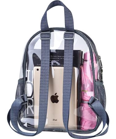 Paxiland Clear Small Stadium Approved Backpack for Women - Grey - Perfect for Work, Travel, Concerts & Sports - Buy Online on GoSupps.com