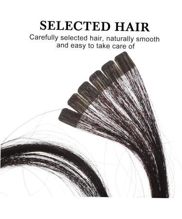 Beaupretty Black Hair Tie hair extensions seamless hair straight hair clip black scrunchies synthetic hair clip full head clip electric black human hair extensions real hair Hair Bands - Buy Online on GoSupps.com