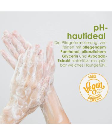 Jean & Len Tropical Hand Soap Mango & Avocado | Gentle Liquid Soap for Sensitive Skin | Vegan | 250ml - Buy Online on GoSupps.com