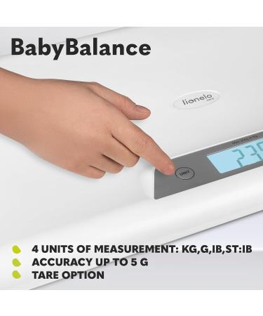 LIONELO BABYBALANCE Electronic baby scale up to 20 kg large display tare function last measurement memory weighing p - Buy Online on GoSupps.com