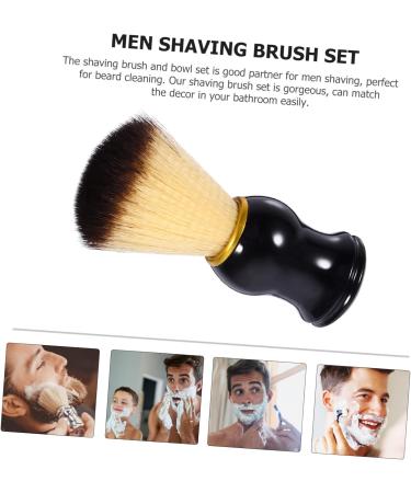 Minkissy Men's Shaving Razor Brush - Premium Beard Care Tool & Short Handle Shaving Soap Brush for Ultimate Grooming - Buy Online on GoSupps.com