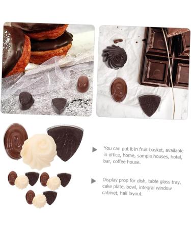 Vaguelly Artificial Chocolate Prop 12pcs Chocolate Decor Shop Display Prop Dessert Pvc Window Artificial Food Props - Buy Online on GoSupps.com