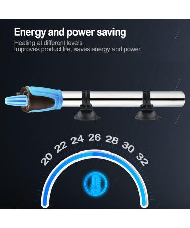 BPS BPS-6088 Underwater Aquarium Heater 500W - Stainless Steel 38cm with Suction Cups | Durable & Efficient International Shipping - Buy Online on GoSupps.com