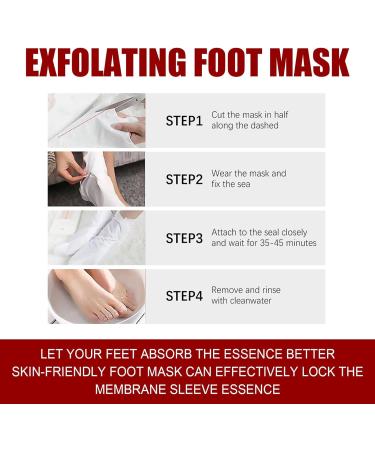 Adawd Foot Peeling Mask - Moisturizing Treatment Socks for Baby Soft Feet Removes Dead Skin & Repairs Cracked Heels - 1 Piece - Buy Online on GoSupps.com