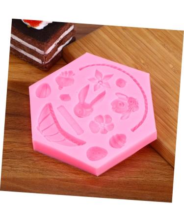 NAMOARLY Set Easter Cooking Supplies DIY Baking Cake Ice Cube Trays Cartoon Shape Easter Cookie Mould Silicone Fondant Easter Party Favor Supplies Nonstick Gummy Molds Candy Chocolate medium Pink - Buy Online on GoSupps.com