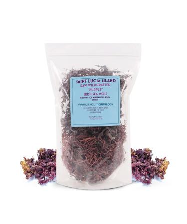 Purple Irish Sea Moss - Dr Sebi Inspired | Organic Raw Sea Moss | Make 120+ oz Sea Moss Gel | Purple Sea Moss | Enriched with Minerals & Nutrients | 8 oz 8 Ounce