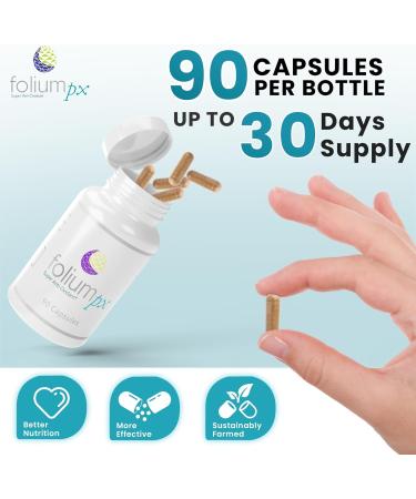 Folium pX Pure Pine Tree Parts & Grape Seed Extract | Body Cleanse & Metal Detox Support - Buy Online on GoSupps.com