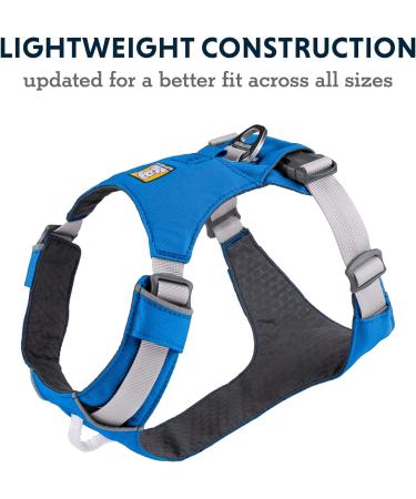 Ruffwear Hi & Light Dog Harness - Adjustable No Pull Harness for Small to XL Dogs | Lightweight Durable Blue Dusk (S 56-69cm) - Buy Online on GoSupps.com
