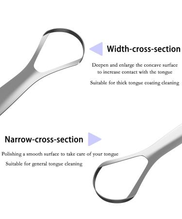 Doopoo Stainless Steel Tongue Cleaner for Adults & Kids | Reduces Bad Breath & Boosts Oral Health - Buy Online on GoSupps.com