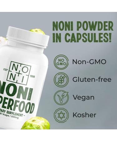 Healing Noni - 650mg 100ct - 100% Pure Noni Fruit Powder Capsules 100 Count (Pack of 1) - Buy Online on GoSupps.com