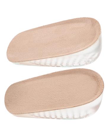 Leather Inserts Gel Shoe Inserts Memory Foam Insoles Invisibility Absorption Front Insole Forefoot Cushion Pad Height Increase Insoles for Women Second Half Pad Heel Ladies As Shown S 3CM