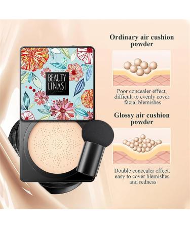 Lasuify Cc Cream Concealer New Mushroom Head Air Cushion Cc Cream Air Cushion CC Cream Mushroom Head Lasuify Mushroom Head Air Cushion Foundation Lasuify Mushroom Head Air Cushion CC Cream Foundation Natural Color - Buy Online on GoSupps.com