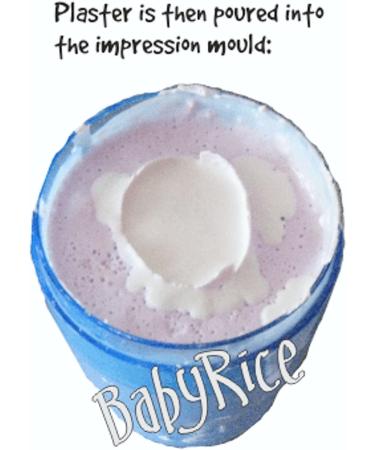 BabyRice Baby Casting Kit - 12x9 Shadow Box Display Frame, Silver Paint - Hand & Foot Casts (White/White) - Buy Online on GoSupps.com