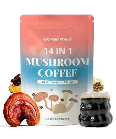 Mushroom Coconut Creamer with Instant Decaf Coffee 14 Mushrooms Ceylon Cinnamon Powder for Energy Foucs Immunity - Buy Online on GoSupps.com