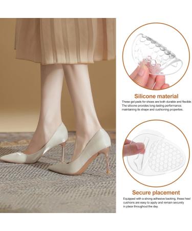 Beaupretty High Heel Comfort Pads - 2 Pairs Silicone Shoe Inserts & Gel Cushions for Ball of Foot Relief - Perfect Forefoot Pads for All-Day Comfort - Buy Online on GoSupps.com
