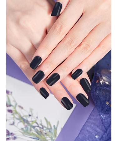 Ebanku 20pcs Navy Blue UV Gel Nail Film - Self-Adhesive Nail Stickers & Foils with Nail File for Women's Nail Decoration - Buy Online on GoSupps.com