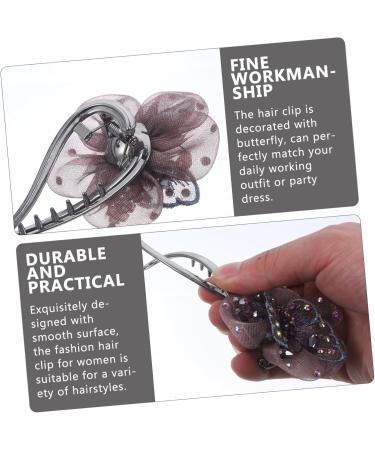 Beaupretty Make Up Hair Clips headgear hair bow clip hair clips rhinestones hair barrette flower petal hair butterfly hair claws hair jaw clamps bun hair clip hair clamps alloy Miss hair - Buy Online on GoSupps.com