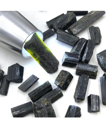 Natural Crystal Rough 10g Raw Natural Green Tourmaline Schorl Crystal Gem Original Specimen Rough Stone Jewelery Making - Buy Online on GoSupps.com