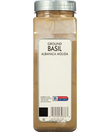 McCormick Culinary Ground Basil 12 oz - Enhance Flavor of Sauces, Chicken, Pizza - 1 Container - Buy Online on GoSupps.com