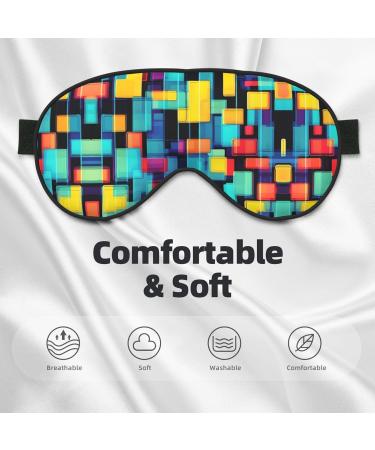 Square Geometry Diagram Eye Mask - Soft Adjustable Sleep Mask for Men & Women | International Shipping - Buy Online on GoSupps.com