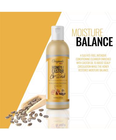 Africa's Best Originals Castor Hair Co-Wash for Natural Curls & Waves - Sulfate-Free Honey 12 Fl Oz | International Shipping - Buy Online on GoSupps.com