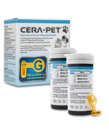 Cera-Pet blood sugar test strips 200 pcs. for dogs and cats in a value pack measure diabetes