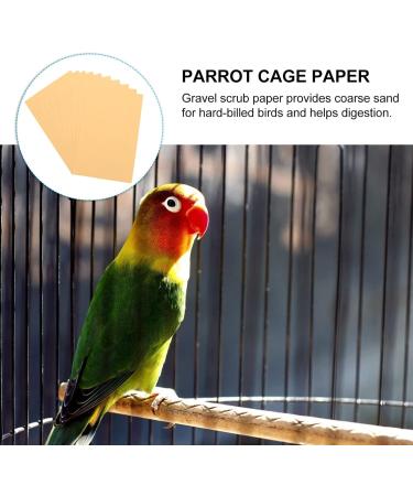 Hemoblo Bird Cage Paper - 11x17 Inch Sandpaper Liners (10 Pack) | Suckable Sea Sand for Bird Cages - Buy Online on GoSupps.com