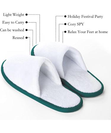 Premium Coral Fleece Disposable Spa Slippers Bulk for Guests - Non-Slip Closed-Toe Design with Travel Bags - Ideal for Wedding, Parties, and Hotel Use - Buy Online on GoSupps.com